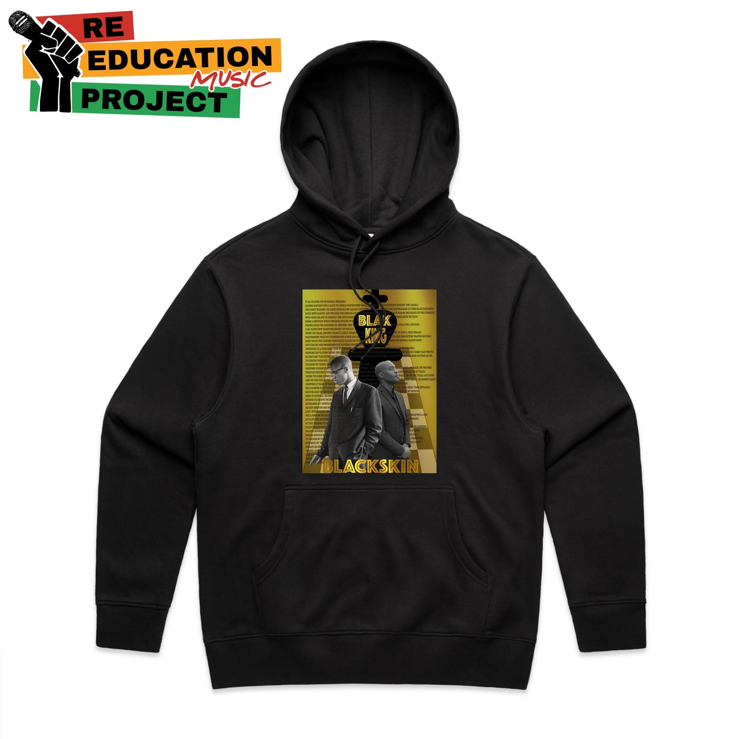 Black Skin Black Pullover Hoodie