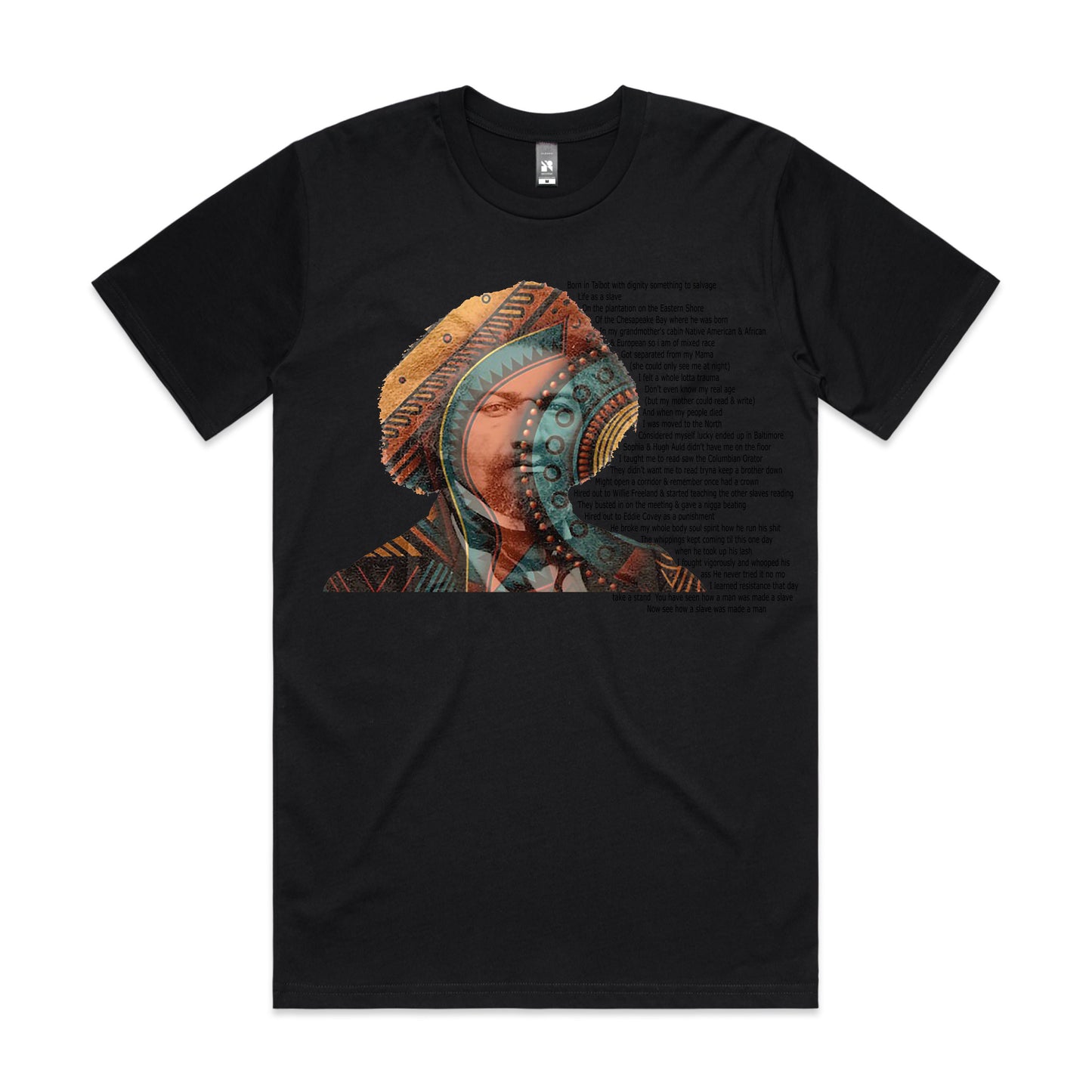 Frederick Douglass Lyric Pattern T-Shirt