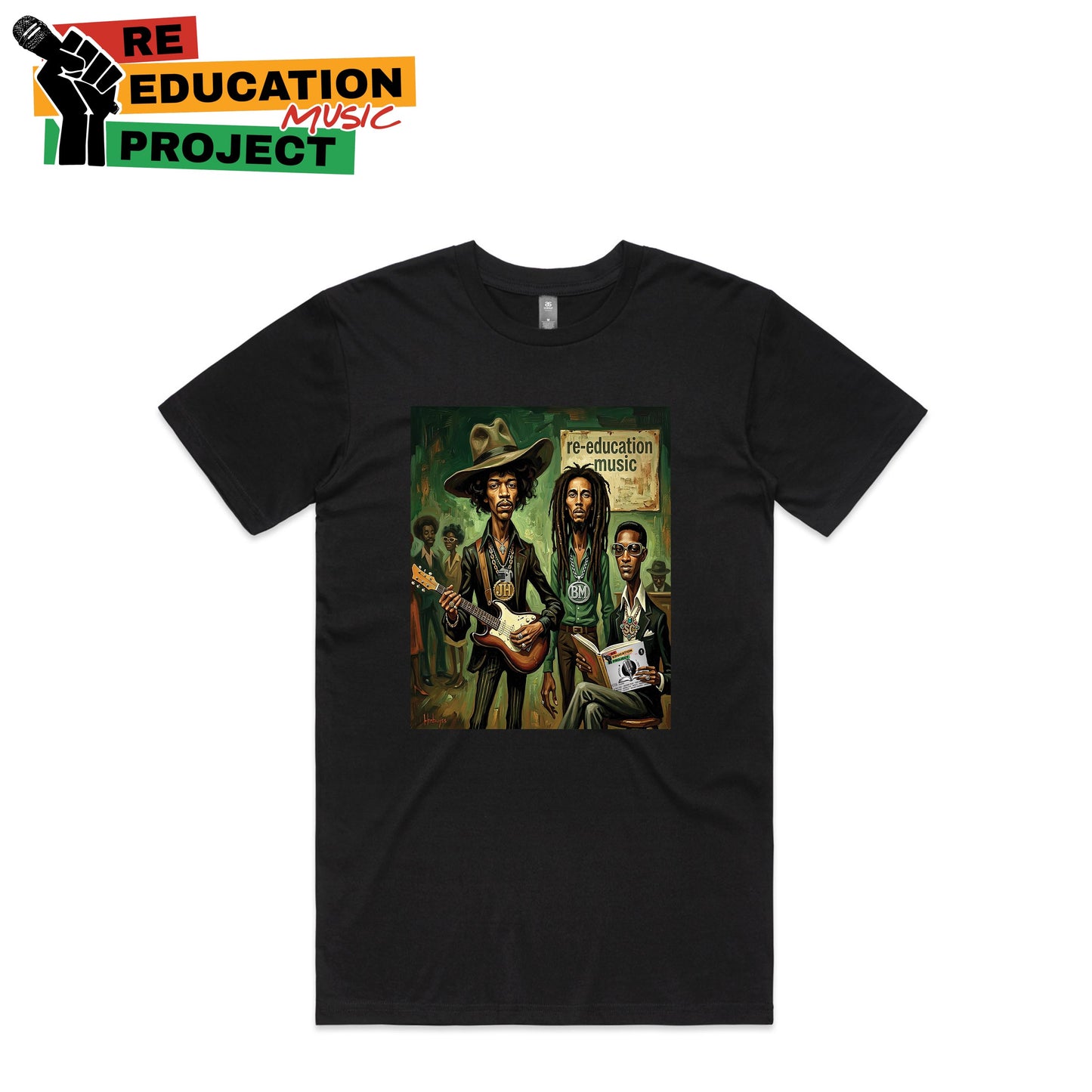 Jim Bob Cooke-art piece-black t shirt